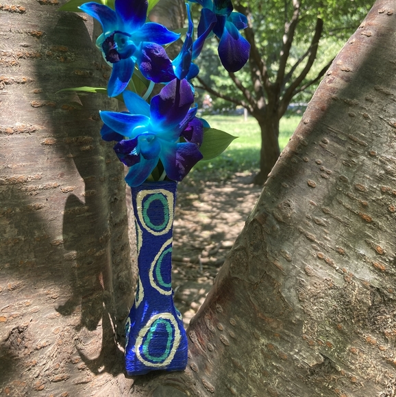 Handmade vintage blue Vase - Picture 5 of 5